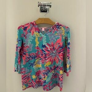 Lilly Pulitzer Girls S Hooded Tunic Swim Coverup